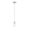 Designers Fountain Cedar Lane 60 Watt 1 Light Brushed Nickel Pendant with Clear Etched Glass Shade D236M-4P-BN - alternate 1